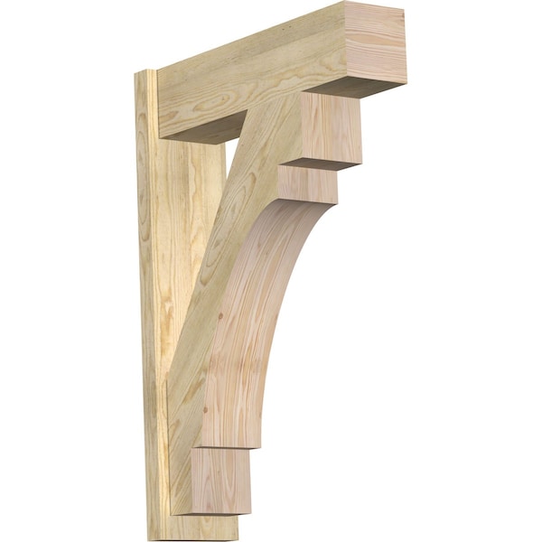 Ekena Millwork Merced Block Rough Sawn Outlooker, Douglas Fir, 8"W x 28"D x 40"H OUT08X28X40MRC05RDF - main